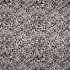 jersey di viscosa Stampa leopardata piccola – cioccolato/grigio argento, 