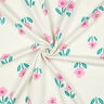 French terry, felpa estiva Fiori| by Poppy – bianco lana/rosa,  thumbnail number 3