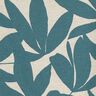 tessuto arredo mezzo panama Semplici foglie – blu oceano/naturale,  thumbnail number 5