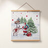taglio di tessuto gobelin Babbo Natale, lurex – bianco lana,  thumbnail number 6