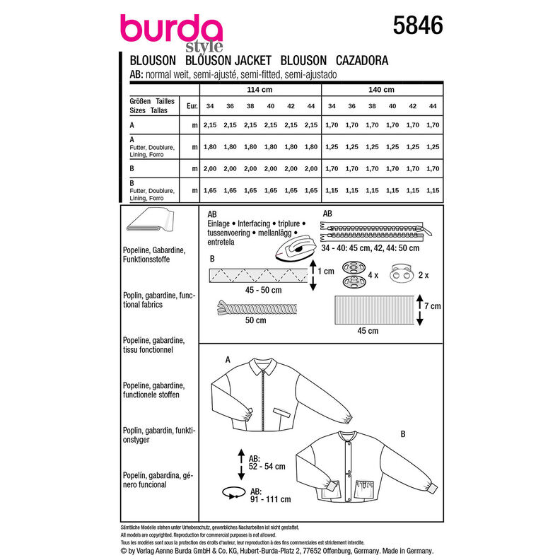 Camicetta | Burda 5846 | 34-44,  image number 9