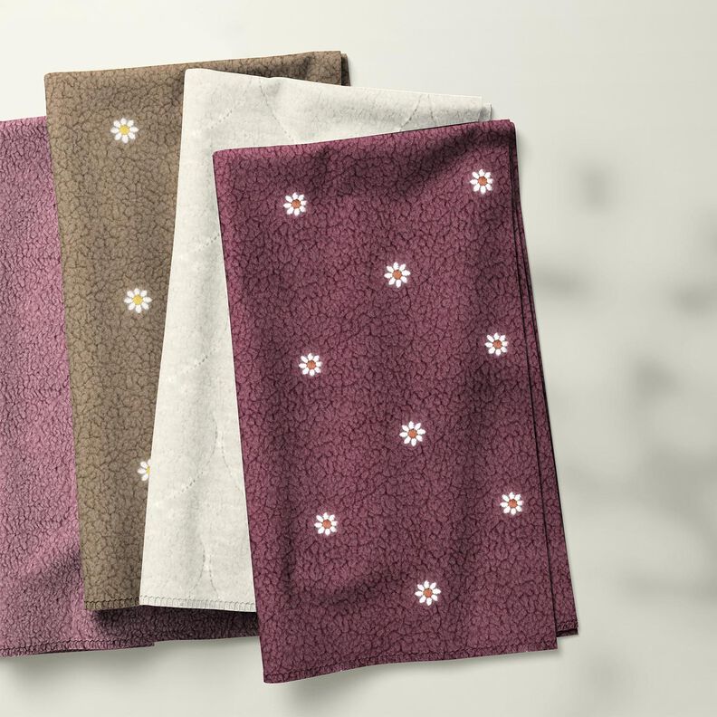 ecopelliccia fantasie a cuori | Poppy Fabrics – rosa antico scuro, image number 7