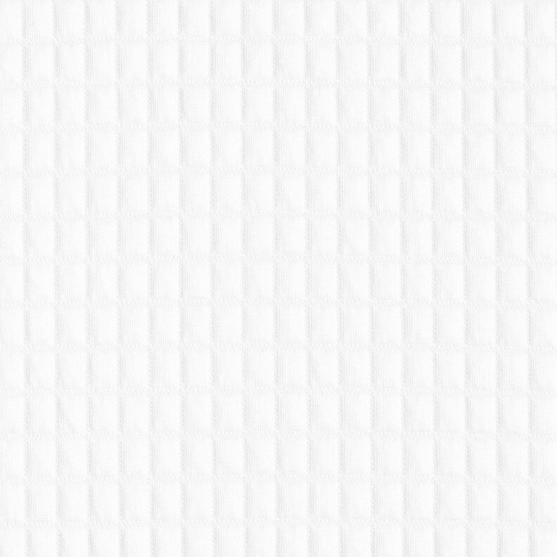 Jersey trapuntato a quadrettini – bianco, image number 1