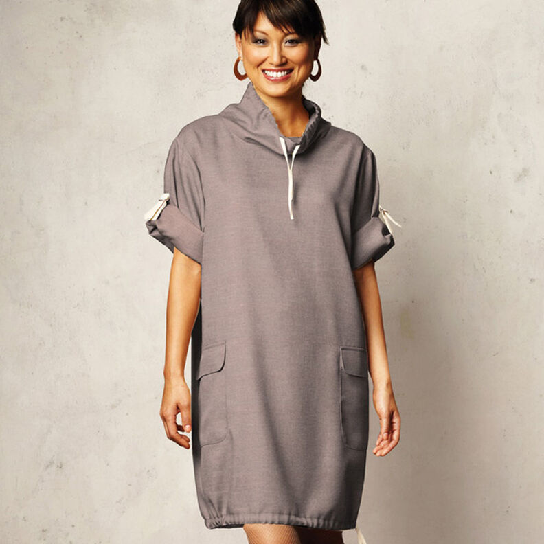 French terry leggero tinta unita – talpa,  image number 9