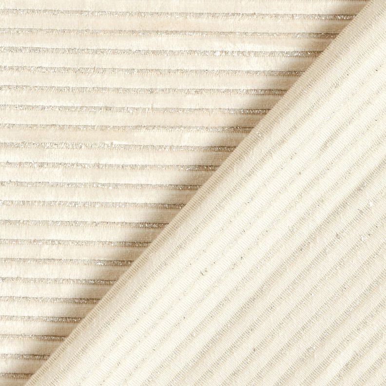 vellutino nicki righe glitter – beige chiaro/argento effetto metallizzato, image number 4