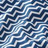 tessuto in cotone cretonne zig zag – blu marino/bianco,  thumbnail number 2