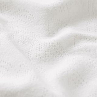 jersey maglia fine con motivi traforati arcobaleno – bianco lana, 
