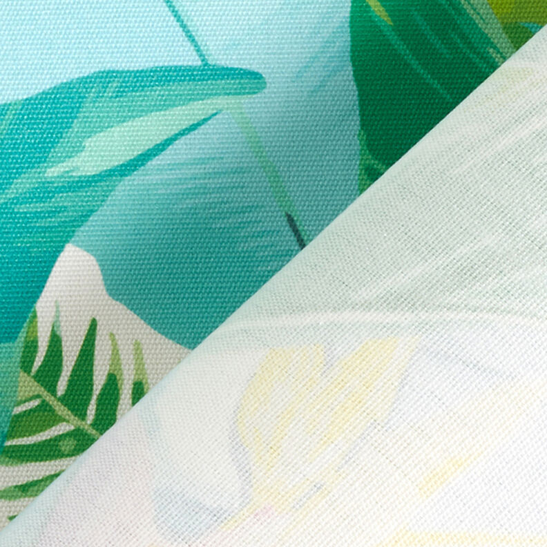 Tessuti da esterni canvas foresta tropicale – turchese,  image number 4
