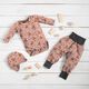 jersey di cotone Cervi nel prato  – rosa antico chiaro,  thumbnail number 5