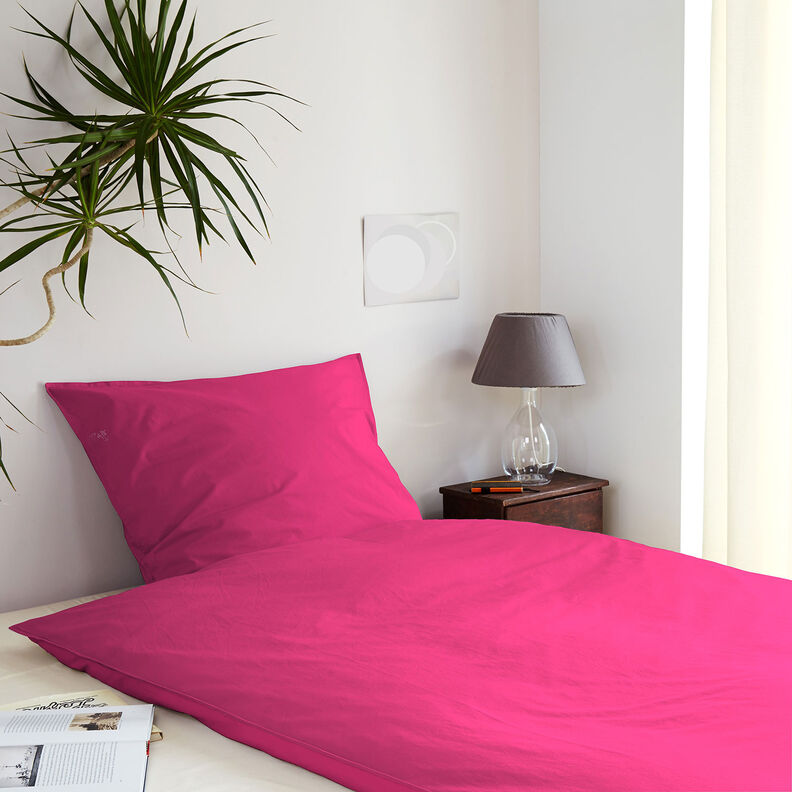tessuto in cotone cretonne tinta unita – rosa fucsia acceso, image number 6