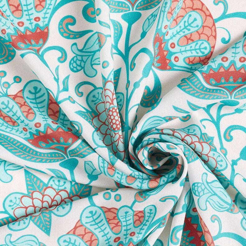 viscosa voile Fiori di Ibiza – beige chiaro,  image number 3