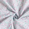 tessuto in cotone popeline Fiorellini delicati – menta piperita/violetto pastello,  thumbnail number 3