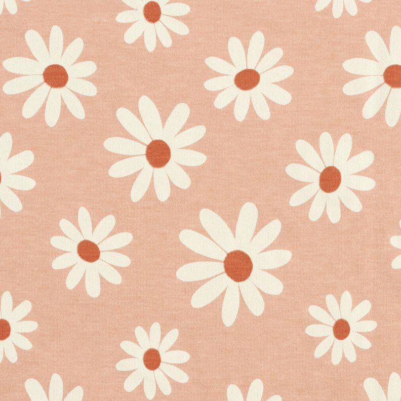 Misto cotone jersey fiorellini – rosa antico chiaro,  image number 1