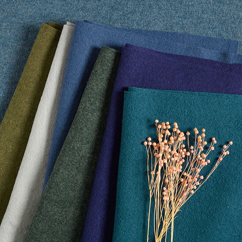 loden follato in lana mélange – verde oliva,  image number 6