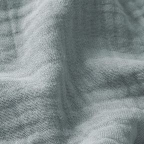 Mussola di cotone a tre strati tinta unita – grigio elefante, 