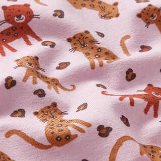 jersey di cotone bio leopardo felice – rosa, 