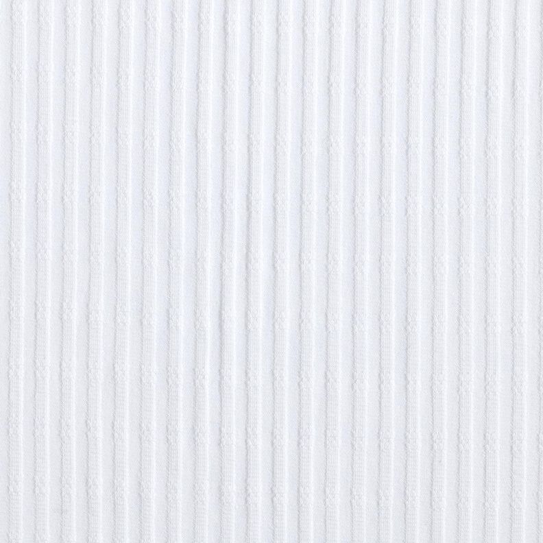 jersey a coste Tessuto a modello unico – bianco,  image number 1