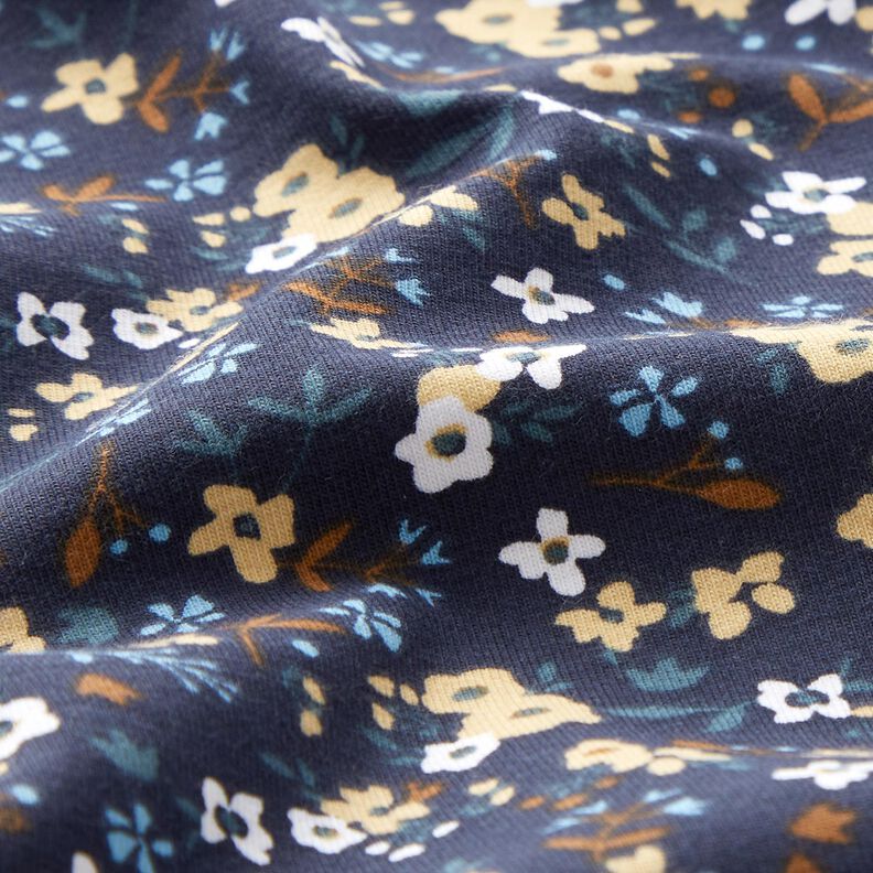 jersey di cotone Millefiori – blu notte,  image number 2