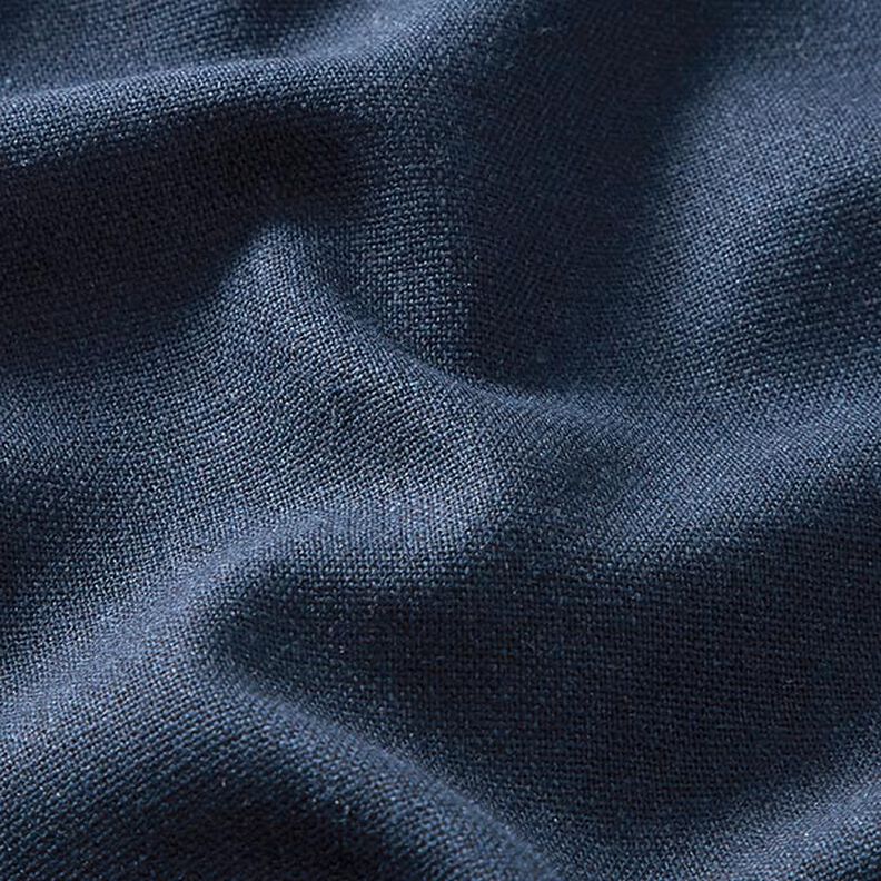 misto lino viscosa tinta unita – blu marino,  image number 2