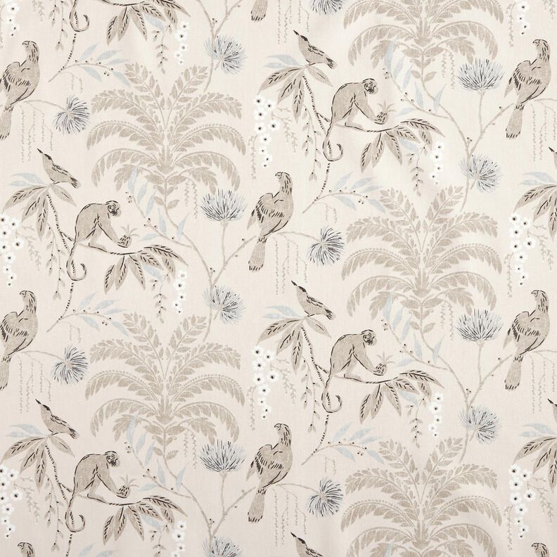 tessuto arredo satin di cotone Giungla tropicale – anacardo,  image number 1