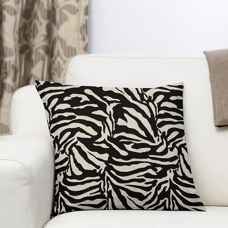 Gobelin jacquard Zebra – nero/bianco,  image number 5