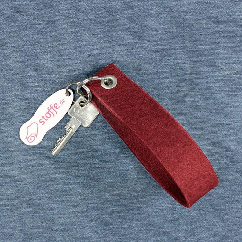 Feltro 45 cm / 4 mm di spessore – rosso Bordeaux, image number 4