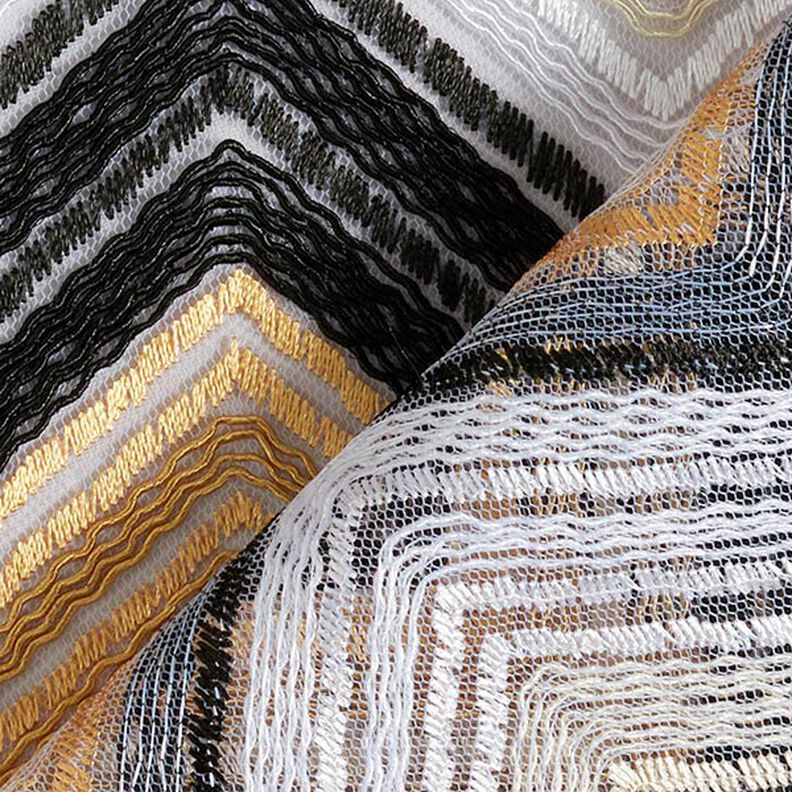 tulle zig zag – marrone chiaro/nero, image number 5