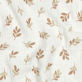 mussolina / tessuto doppio increspato Rami | Poppy Fabrics – avorio/moca, 