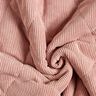 tessuto trapuntato Velluto a coste con rombi sul retro in pelliccia – rosa anticato,  thumbnail number 4