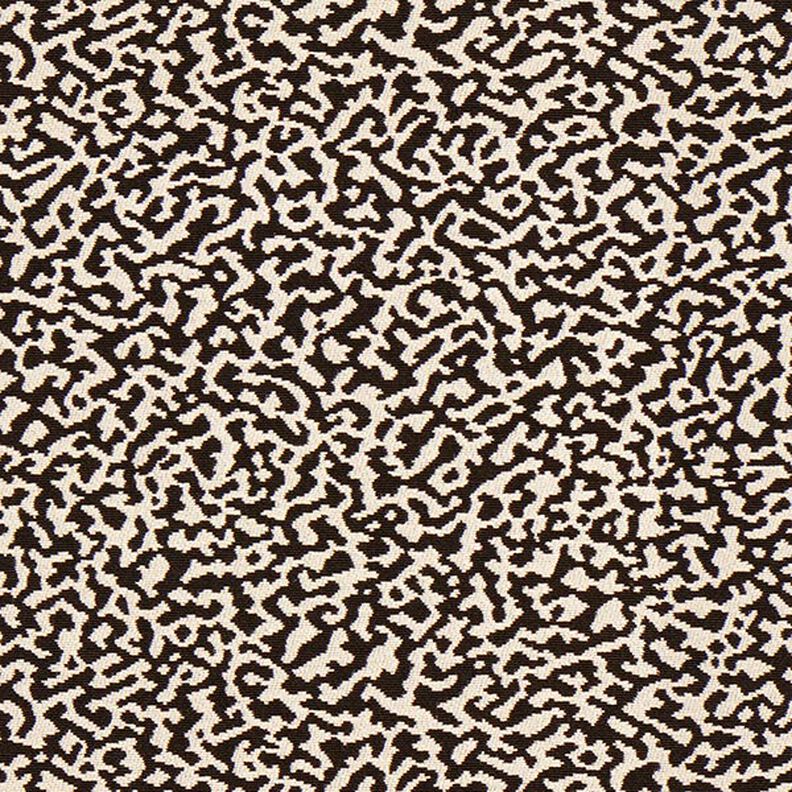 tessuto da rivestimento jacquard, motivo leopardato astratto, grande – nero/sabbia,  image number 1
