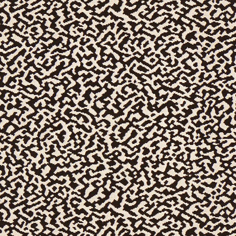 tessuto da rivestimento jacquard, motivo leopardato astratto, grande – nero/sabbia, image number 1