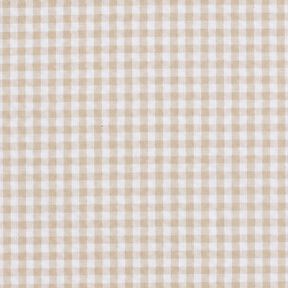 <h2>Seersucker a Quadretti Piccoli, Beige &ndash; Anemone/Bianco &ndash; con Struttura Caratteristica e Motivo, 