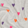 jersey di cotone Cuori al neon | by Poppy – naturale/arancio neon,  thumbnail number 2