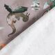 jersey di cotone Draghi in acquerello stampa digitale – talpa scuro,  thumbnail number 4