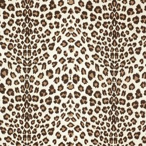 tessuto da tappezzeria Jacquard Leopardo – crema/anemone, 