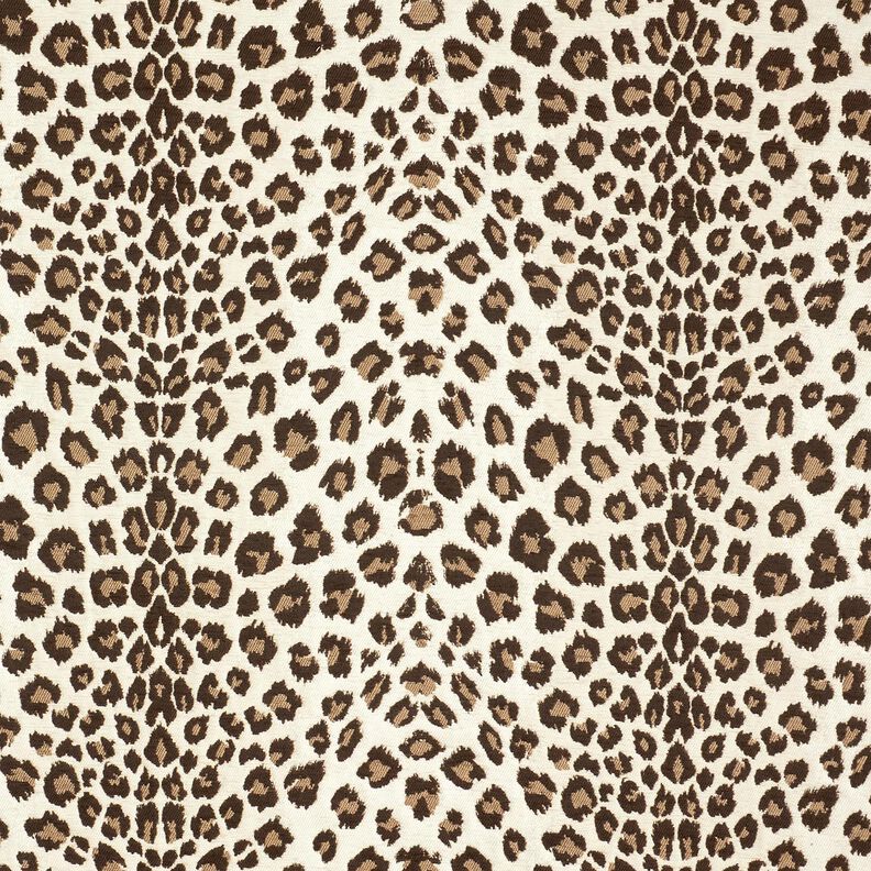 tessuto da tappezzeria Jacquard Leopardo – crema/anemone,  image number 1