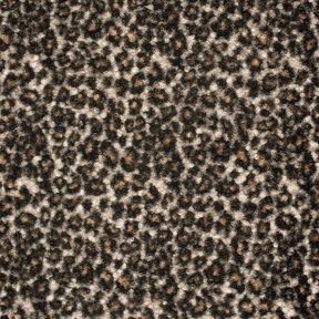 Maglia Bouclé Leopardata – nero/marrone capriolo, 