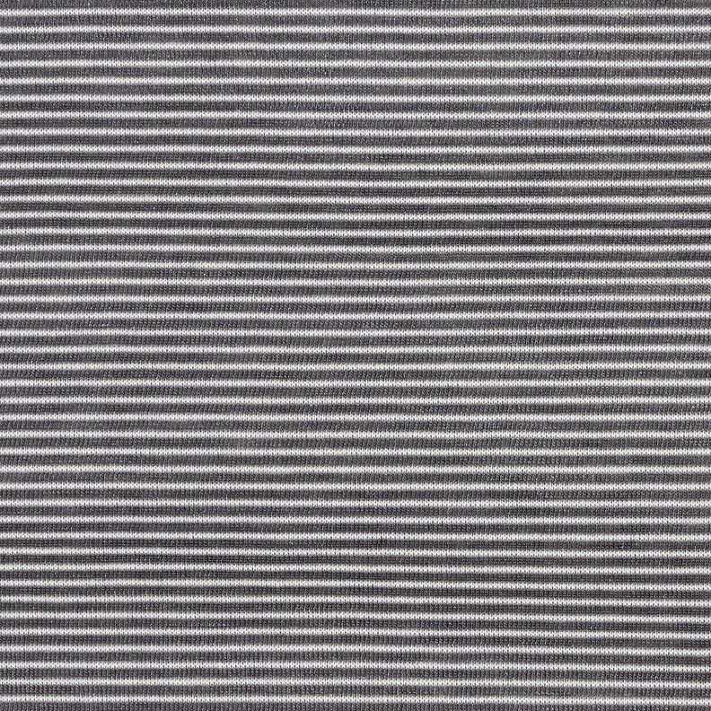 maglia fine Righe sottili – argento anticato/bianco,  image number 1