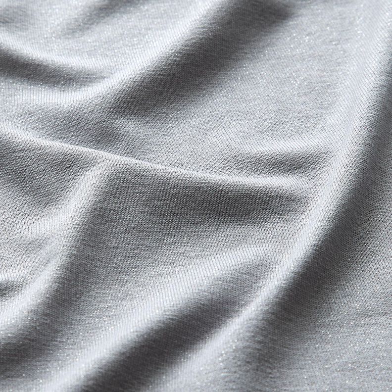 jersey di viscosa Glitter – argento,  image number 2
