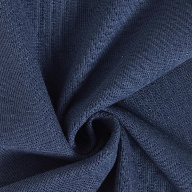 2x2 tessuto per polsini tinta unita – blu marino,  image number 1