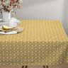 tessuto in cotone cretonne Fiori e tralci – senape/bianco,  thumbnail number 8