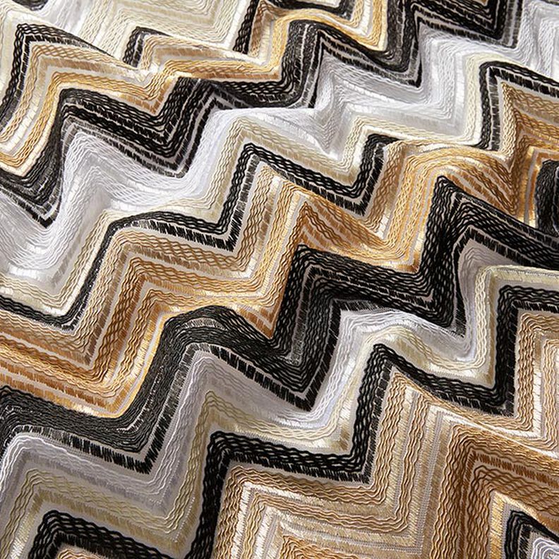 tulle zig zag – marrone chiaro/nero, image number 3