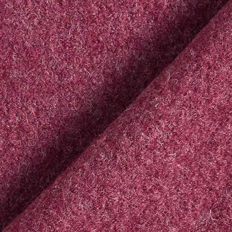 loden follato in lana mélange – rosso Bordeaux,  image number 3