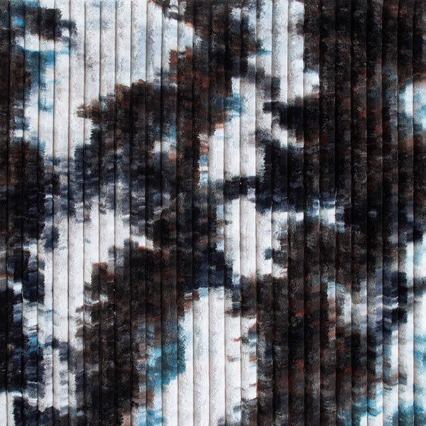Batik con struttura a costine in pelle sintetica – grigio chiaro/blu, image number 1