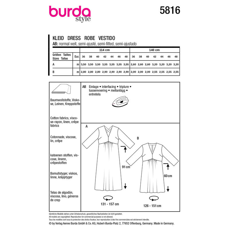 Vestito | Burda 5816 | 36-48,  image number 9
