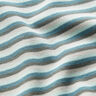 tessuto per polsini Righe tubolari – blu ghiaccio/turchese,  thumbnail number 2