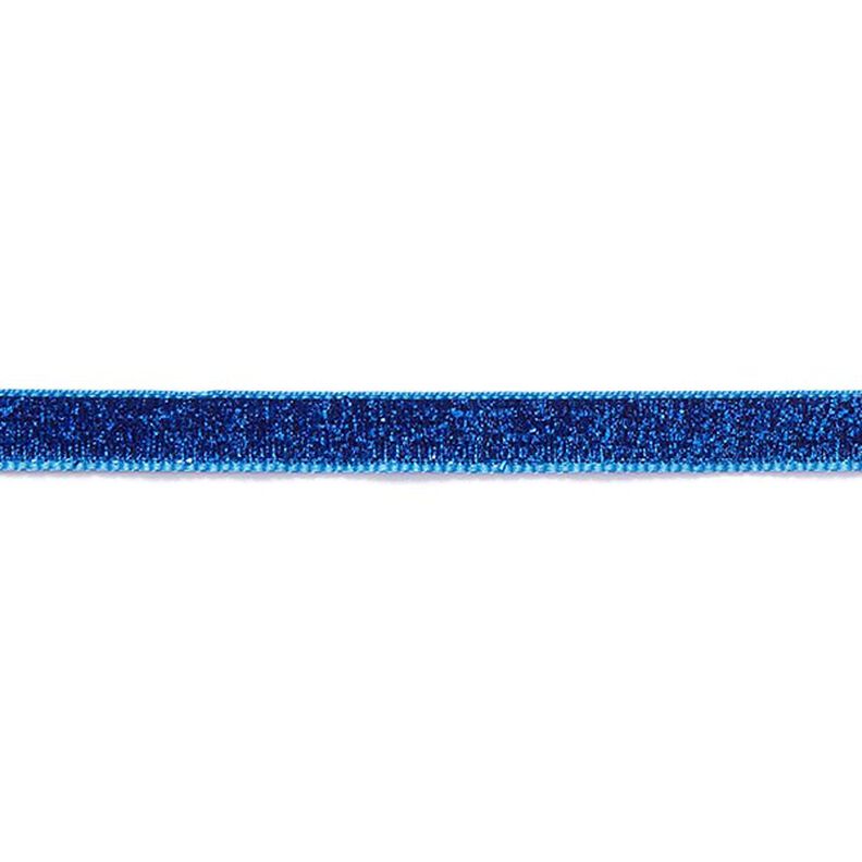 Nastro velluto Metallico [10 mm] – blu reale,  image number 2