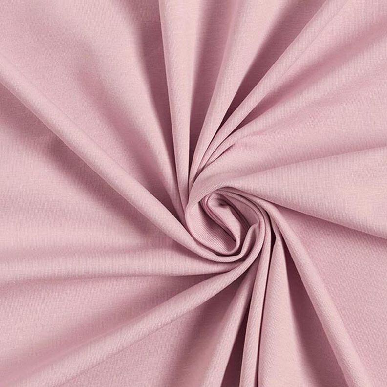 jersey di cotone medio tinta unita – rosa antico chiaro,  image number 1