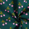 cotone rivestito Ciliegie carine – verde scuro,  thumbnail number 3
