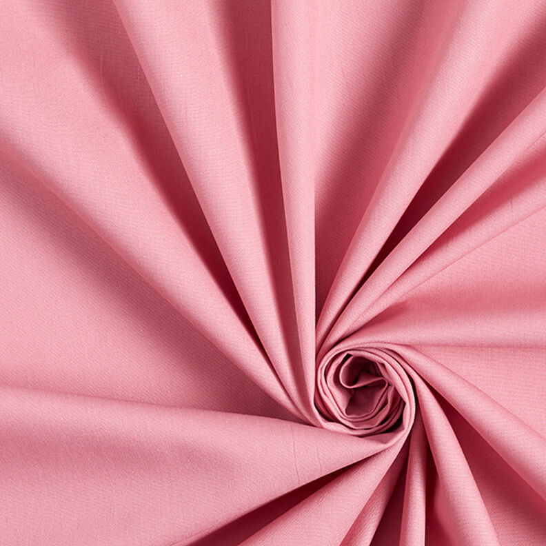 popeline di cotone tinta unita – rosa anticato,  image number 1